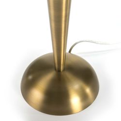 Gold metal table lamp, 25x25x48 cm