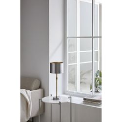 Lampe à poser en métal doré et argenté 20x12x55 cm