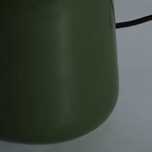 Lámpara de sobremesa de metal en verde oscuro y dorado, 34 x 34 x 49 cm | Arosa