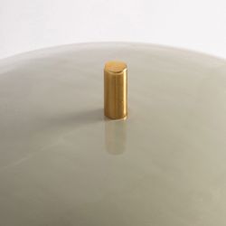 Lámpara de sobremesa de metal en verde y dorado, 34 x 34 x 49 cm | Arosa