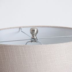 Natural glass table lamp, 40 x 40 x 75 cm