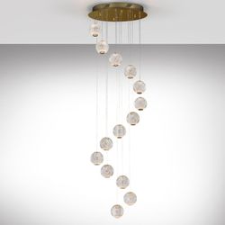 Ceiling Lamp with 14 lights Led Austral, Ø50x300cm