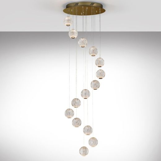 Ceiling Lamp with 14 lights Led Austral, Ø50x300cm