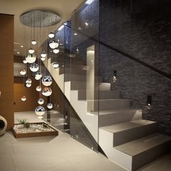Φωτιστικό Οροφής με 27 φωτιστικά Led Metal Sphere, Ø83x220cm