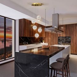 Ceiling Lamp 5 lights Led Austral, Ø32x100cm