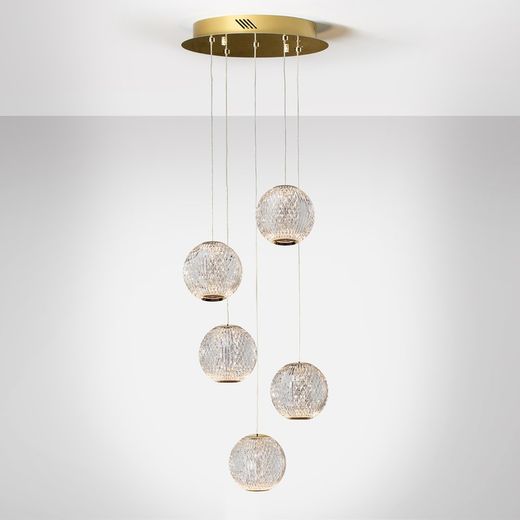 Ceiling Lamp 5 lights Led Austral, Ø32x100cm