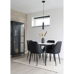 Black steel ceiling lamp, 6 x 6 x 28 cm | Paris