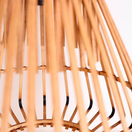 Lámpara de techo de bambú en natural, 50 x 50 x 52 cm | Arteaga