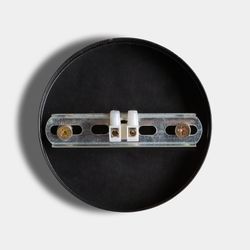Deckenlampe aus Bambus und Leinen, Ø44x64cm