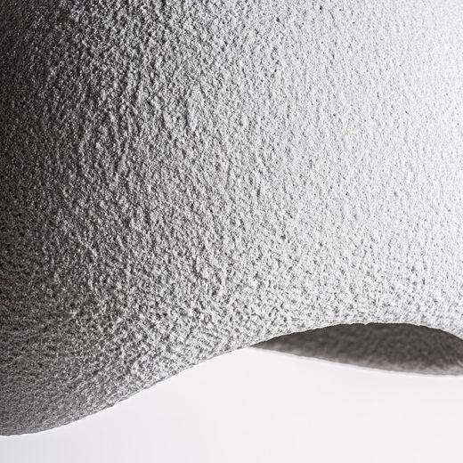 Lampa sufitowa z żywicy cementowej w kolorze szarym, 31 x 35 x 24 cm | Piasek
