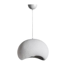Lampa sufitowa z żywicy cementowej w kolorze szarym, 35 x 40 x 35 cm | Piasek
