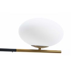 Plafonnier en verre blanc et métal, 94x94x100 cm