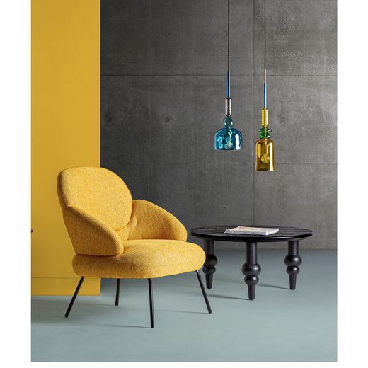 Lámpara de techo de cristal en multicolor, 16 x 16 x 74 cm | Micah