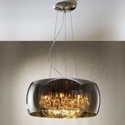 Spejlglas loftslampe, 50x25 cm