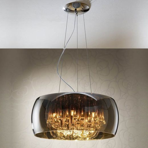 Spejlglas loftslampe, 50x25 cm