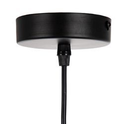 Lampa sufitowa ze szkła i metalu w kolorze czarnym i szarym, 40 x 40 x 234 cm