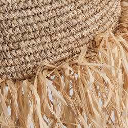 Deckenleuchte aus Naturfaser in Natur, 32 x 32 x 40 cm
