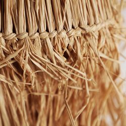 Lampa sufitowa z włókna naturalnego i rafii w kolorze naturalnym, 32 x 32 x 93 cm | Kasy