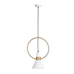 White / Gold Iron Ceiling Lamp, 35x20x50cm