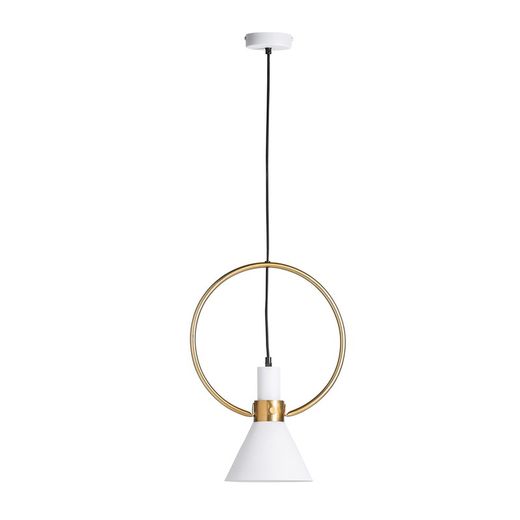 White / Gold Iron Ceiling Lamp, 35x20x50cm