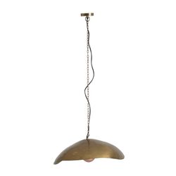 Lâmpada de teto de ferro dourado, 70x49x28cm