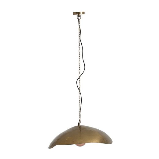 Lâmpada de teto de ferro dourado, 70x49x28cm