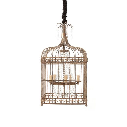Golden Iron Ceiling Lamp, Ø42x80cm