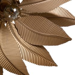 Gold iron ceiling lamp, Ø 50 x 135 cm