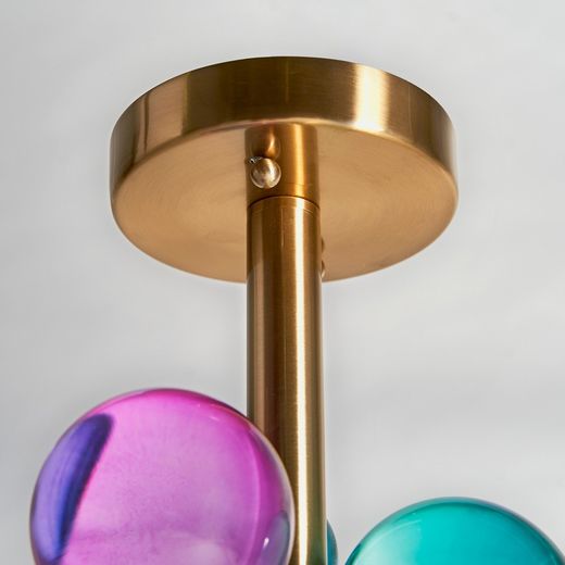 IJzeren Plafondlamp Inch, Ø40x66cm