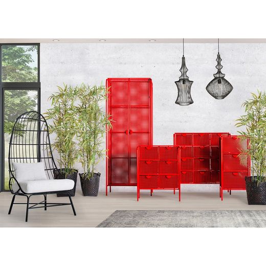 Black Iron Ceiling Lamp, Øx25x66cm