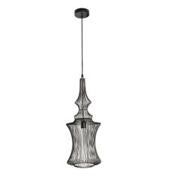 Black Iron Ceiling Lamp, Øx25x66cm