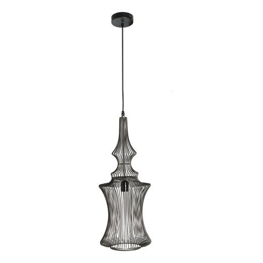 Black Iron Ceiling Lamp, Øx25x66cm