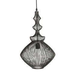 Black Iron Ceiling Lamp, Øx33x57cm