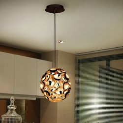 Narisa Rose Gold Rose Gold Plated Metal Ceiling Lamp, Ø18x22cm