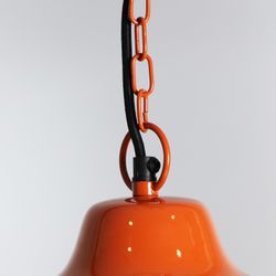 Lámpara de techo de metal en amarillo y naranja, 38 x 38 x 423 cm | Domo