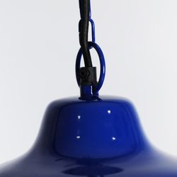 Lámpara de techo de metal en azul y gris, 31 x 31 x 53 cm | Bloop