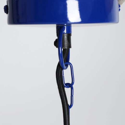 Lámpara de techo de metal en azul y gris, 31 x 31 x 53 cm | Bloop