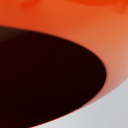 Lámpara de techo de metal en naranja y verde, 38 x 38 x 39 cm | Falhia