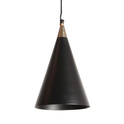 Czarna metalowa lampa sufitowa, 19 x 19 x 135 cm | Hala