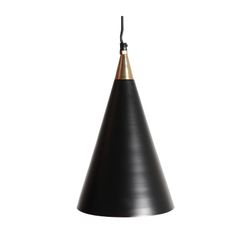 Czarna metalowa lampa sufitowa, 19 x 19 x 135 cm | Hala