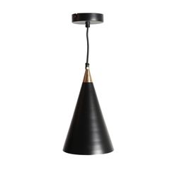 Czarna metalowa lampa sufitowa, 19 x 19 x 135 cm | Hala