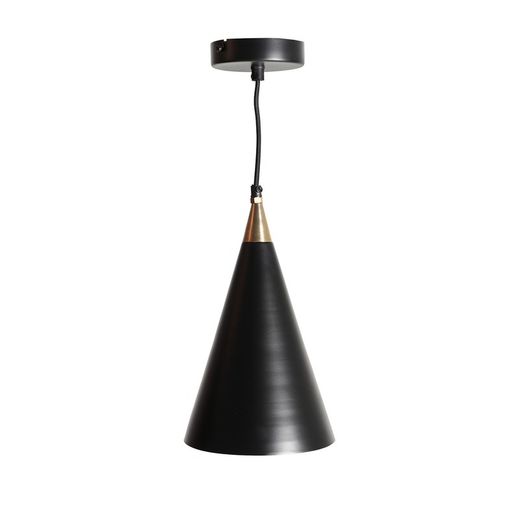 Czarna metalowa lampa sufitowa, 19 x 19 x 135 cm | Hala