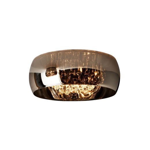 Lámpara de techo de metal en plata, Ø50x25 cm