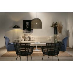 Grå korg taklampa, 60x60 cm