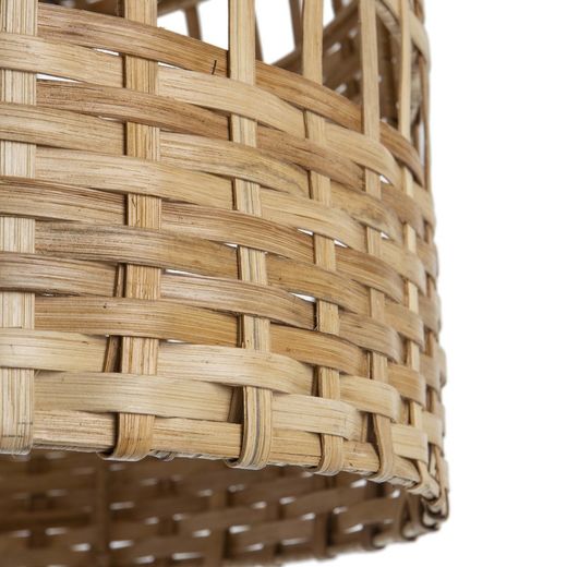 Ceiling lamp in natural mmbre, 60x60x60 cm