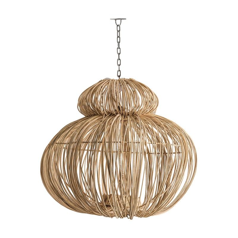 Rattan Ceiling Lamp, Ø68x64cm — Qechic