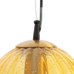 Lampa sufitowa z szarego szkła, 23x160 cm