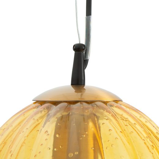 Lampa sufitowa z szarego szkła, 23x160 cm