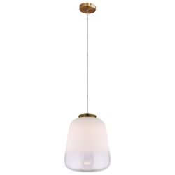 White glass ceiling lamp, 33x160 cm