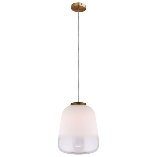 Weiße Glasdecke Lampe, 33x160 cm